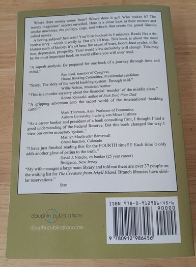 Creature from Jekyll Island by G Edward Griffin Paperback 5th Edition