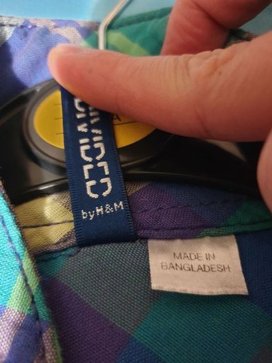 divided h&m small medium green long sleeve shirt flannel