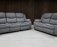 Valerie 3+2 Manual Leather Recliner Sofa Set
