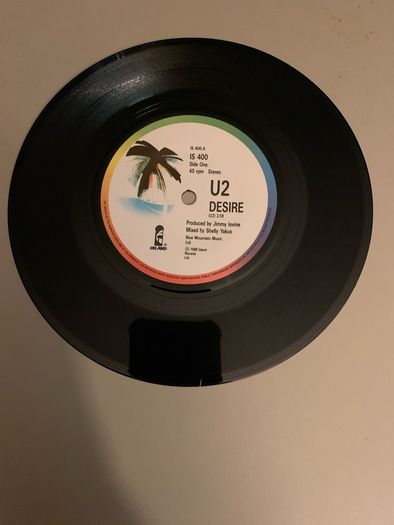 U2 - Desire UK 7 inch Original Vinyl 1988 Island Records