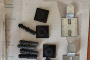 Four Mirror Hanging Fittings. 4 sets for 5 euro.
