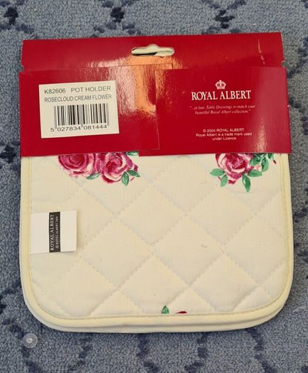 Brand New Royal Albert Pair of Cream Pot Holders in Rosecloud