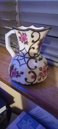Vintage 1970's Bohemia Porcelain Milk Jug - Handpainted