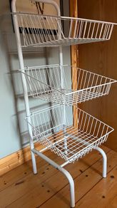 Wire shelves