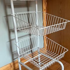 Wire shelves