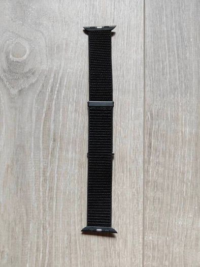 Apple Watch Premium Black Woven Nylon Watch Band