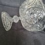 Large Crystal Pedestal  Bowl Image 6