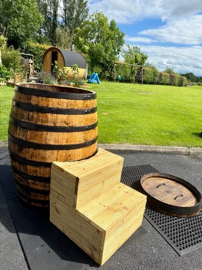Ice Bath / Cold Plunge Whiskey Barrel