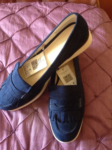 Navy loafers from M&S