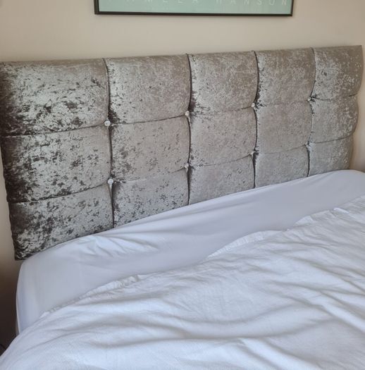 King Size Silver Diamond Divan Bed
