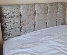 King Size Silver Diamond Bed