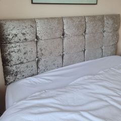 King Size Silver Diamond Divan Bed