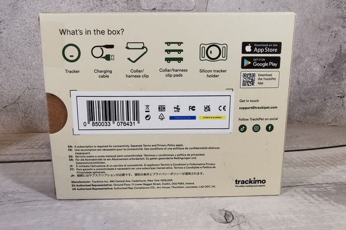 TrackiPet GPS Pet Tracker Dog Tiny Waterproof + 3 Month Subscription