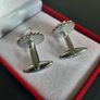 Sunflowers Cufflinks Van Gogh Inspired Cuff-links Jewelry Stainless Steel Image 4