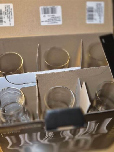6 Grappa Gourmet Glasses, New, Boxed, AV