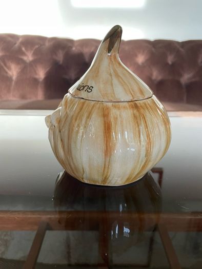 Vintage Crying Pickled Onion Face Pot signed by Toni Raymond
