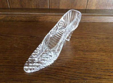 Glass Crystal Shoe Ornament Trinket dish