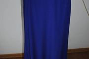 Jacques Vert Royal Blue floaty panneled maxi skirt size UK14 EUR42 Postage included