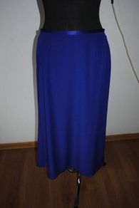 Jacques Vert Royal Blue floaty panneled maxi skirt size UK14 EUR42 Postage included