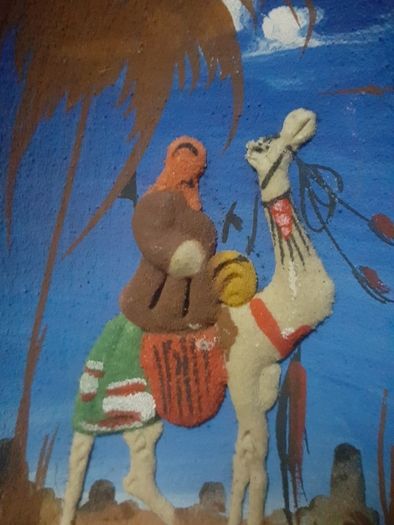 Hand made clay plate