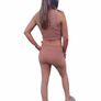 Beige set Tik tok leggins and top Image 3