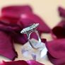 Art Deco Sapphire & Diamond Ring - Platinum Image 8