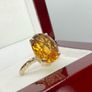 Gold Luxoro 9K Gold & Citrine Solitaire Image 7
