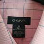 mens GANT short sleeve shirt pink check Size medium 39/15.5 Image 3