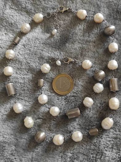Sterling silver and pearls matching set