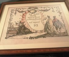 18th century French advertisement