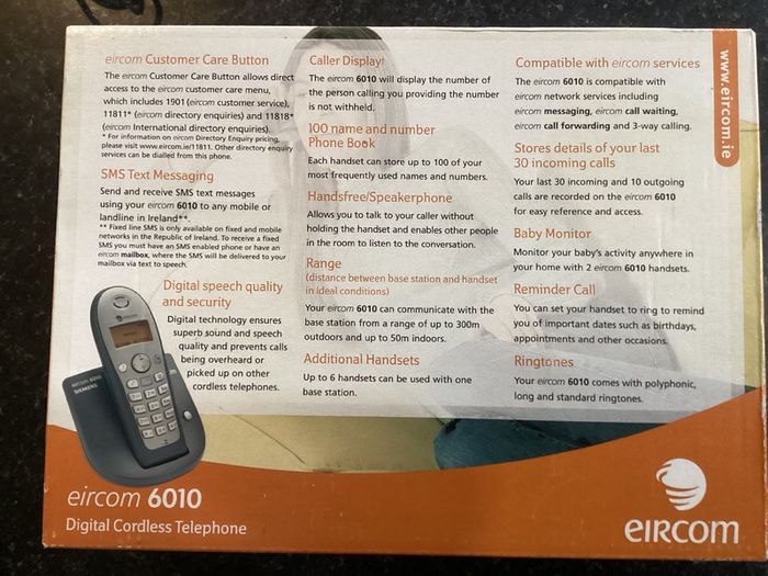 Cordless phone - Siemens / eircom 6010