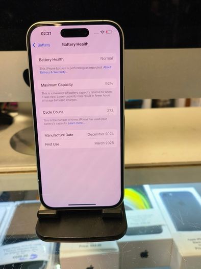 iPhone 16 (128GB, white) | Three Network 92% battery original