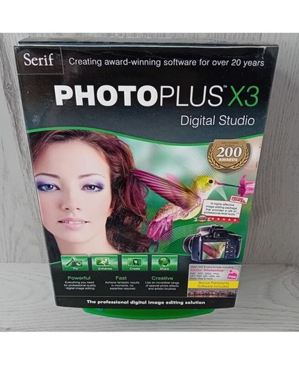 Serif Photoplus X3 Digital Studio Software - New In Box Ex Display Stock Vintage