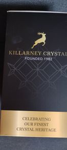 Killarney Crystal Two Candlesticks.