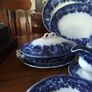 W T Copeland & Sons Blue/White Dinner Set Image 2