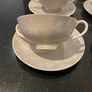Royal Doulton 'bridal veil' set of six soup bowls and matching saucers Image 7
