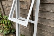 Galvanised iron window frame