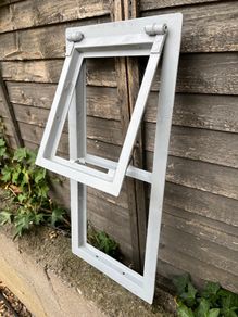 Galvanised iron window frame