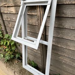 Galvanised iron window frame
