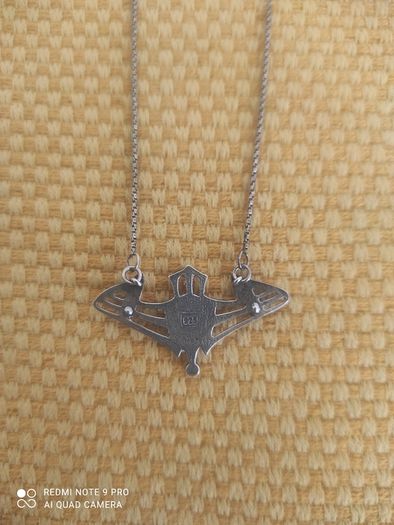 Vintage 1980's rare 925 hallmarked,art nouveau necklace