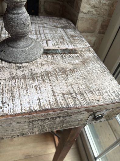 Ex display Smithers of Stanford reclaimed wood rustic foldaway console table