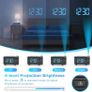 Projection Alarm Clock, Alarm Clocks Bedside Mains Powered, Projection Clock with FM Radio, Large VA Display, 4-Level Dimmer, Snooze, Digital Clock for Bedroom Image 6