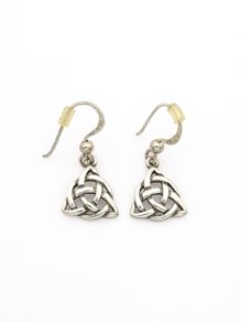 Vintage 925 Sterling Silver Celtic Knot Earrings