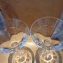 John Rocha Waterford Geo pattern pair of martini glasses Image 3