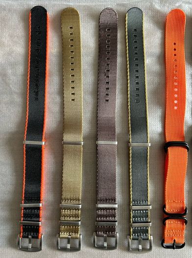 Nato nylon fabric 22mm watch straps