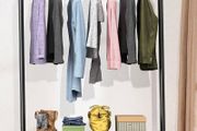 Clothes Rails For Bedroom, Free Standing Coat Racks, Heavy Duty Clothes Rack, Metal Clothes Stand, Minimalism Garment Rack for Coats, Skirts, Shirts, Sweaters
