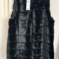 ladies fur look gilet new