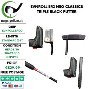 Evnroll ER2 Neo Classics Triple Black Putter / 34"