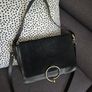Cherry Paris leather/ suede handbag Image 2