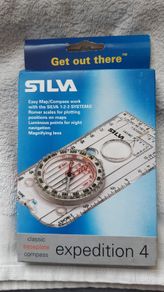Silva Expedition 4B 4/54 6400 Tritium BetaLight Nato Military Compass Base Plate Gaseous Tritium Light Sources (GTLS)